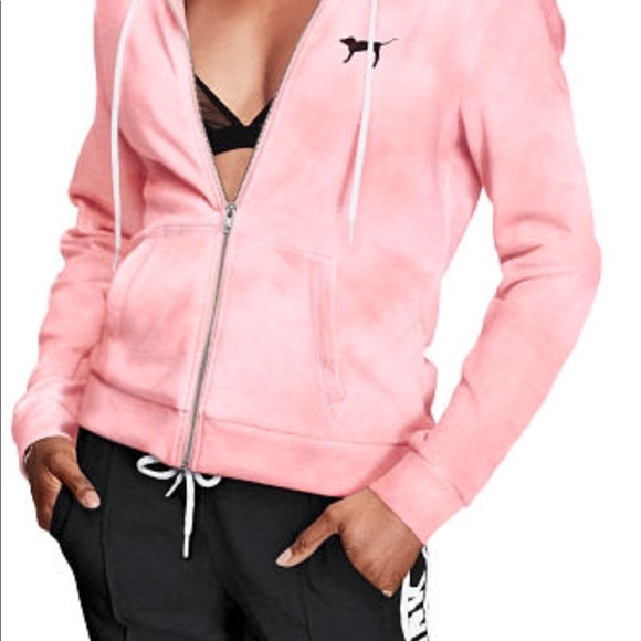 PINK Victoria's Secret Sweaters - Pink Victoria Secret PERFECT FULL-ZIP
